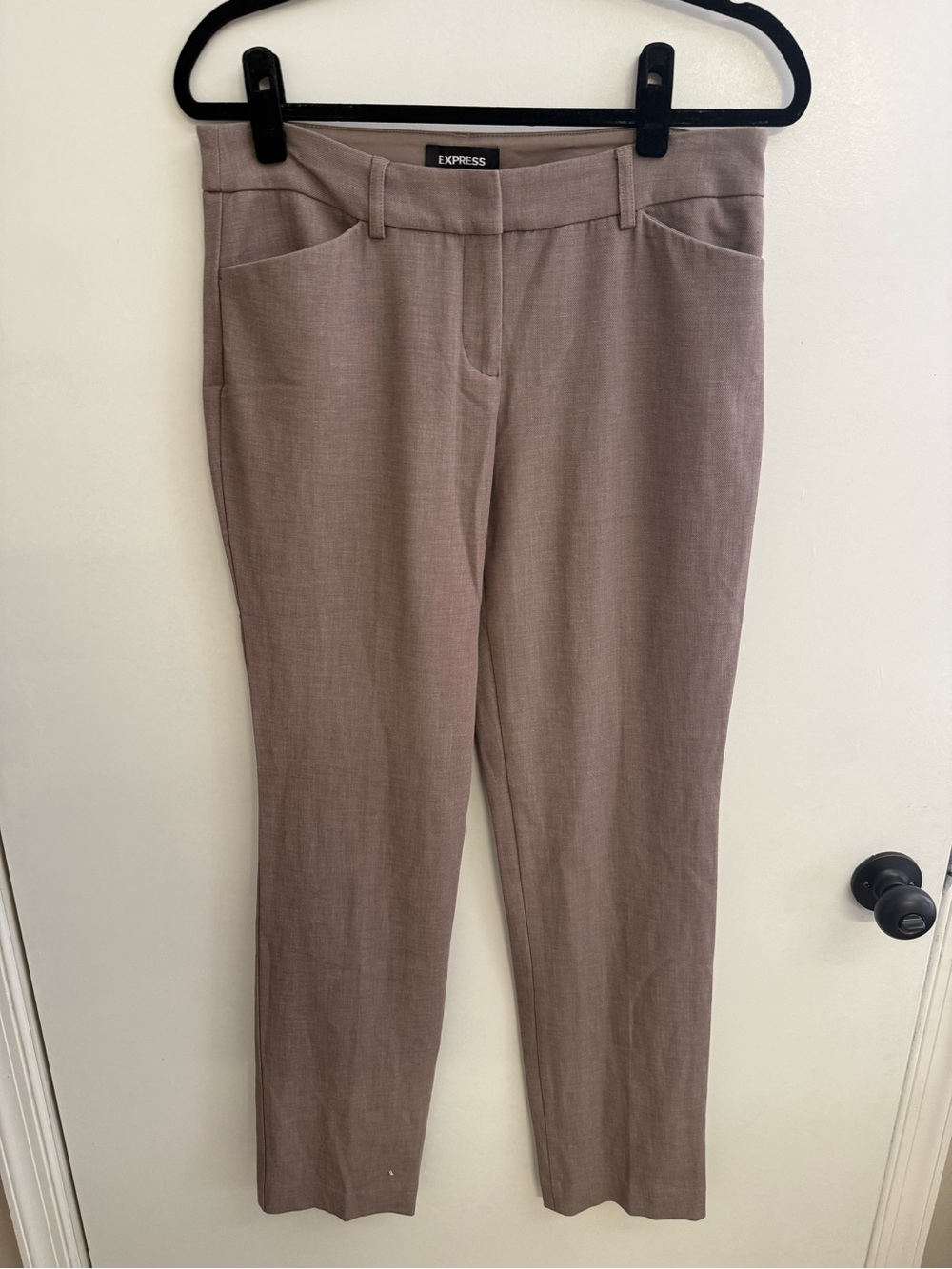 Express Women’s Taupe Slim Trousers